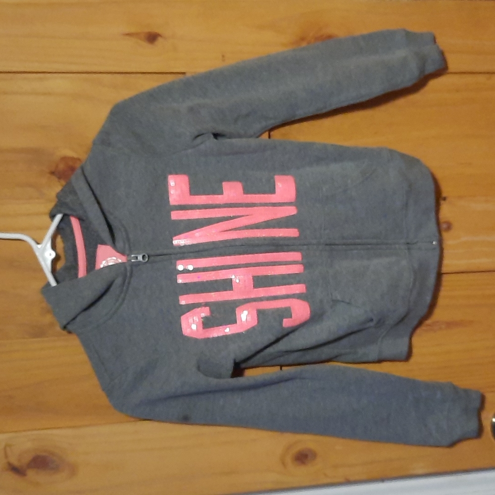 SO Girls Gray Zip Up Hoodie girls  10